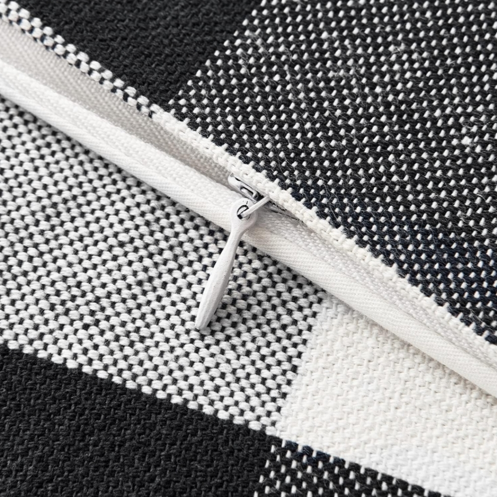 HiEnd Camille Buffalo Black and Natural Buffalo Check  Duvet Bedding Set - Picture 7 of 8